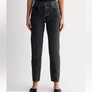 Everlane 90s Cheeky Washed Black Cotton Ankle Jeans 26